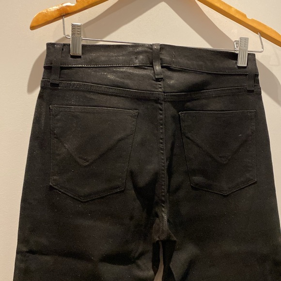 Hudson jeans, Barbara Coated High Waist Ankle Straight Leg Jean, 27, blackEUC - Picture 11 of 12